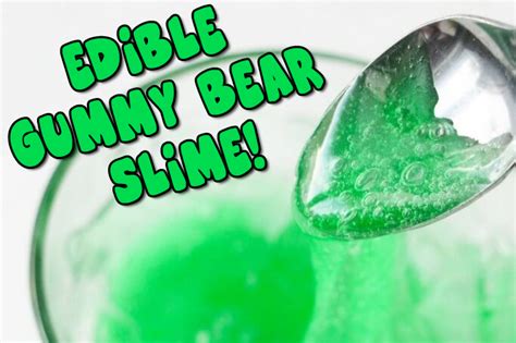 Parents Only Sunday: Green Gummy Bear Edible Slime! - Gummibär