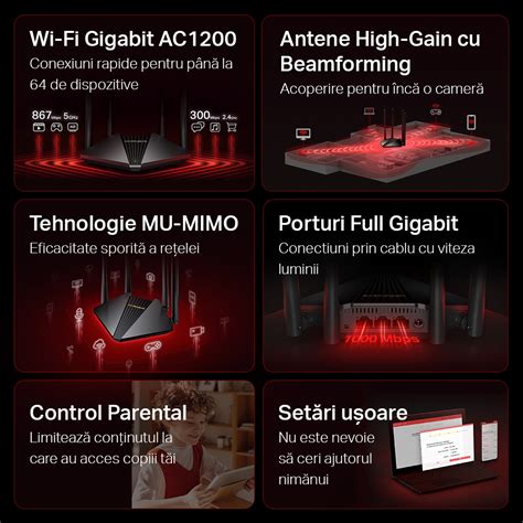 MR30G | Router Wireless Dual-Band AC1200 - Mercusys România