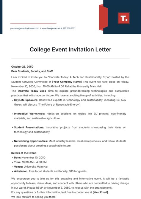 Free Event Invitation Templates, Editable and Printable