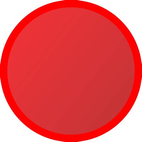 Red Circle Button Stop 46805078 Png