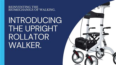 Upright Rollator Walker For Effortless Mobility