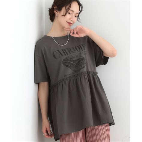 キューティーブロンド Cutie Blonde 切り替えリメイク風カットソー チャコールグレー 014 ファッション通販 MAGASEEK マガシーク