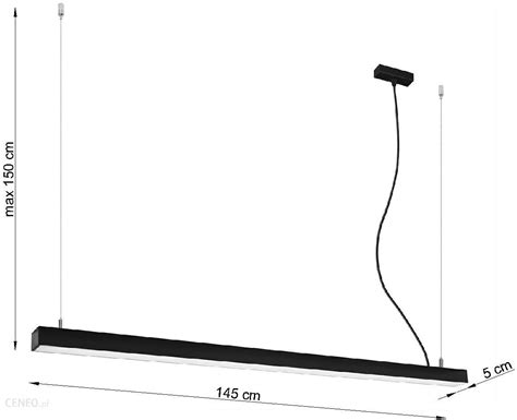 Thoro Lampa wisząca PINNE 145 czarna 4000K TH 087 Opinie i