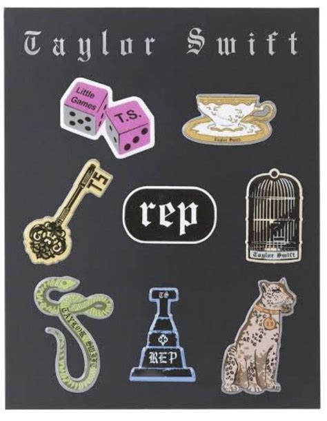 RARE taylor swift reputation puffy stickers sold per piece, Hobbies & Toys, Memorabilia ...