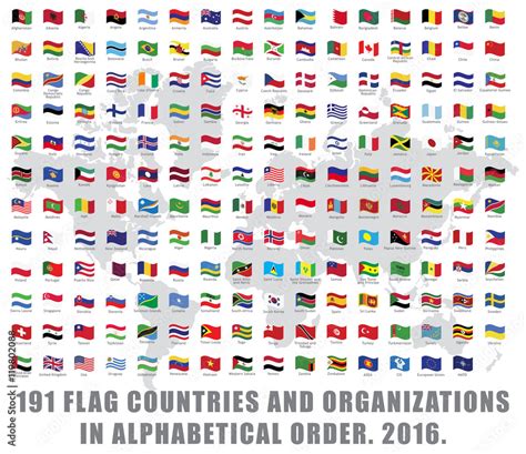 191 all world flag countries and organizations big set collection full ...