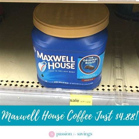 Maxwell House Coffee 30 Oz Canisters Just 488 At Walgreens