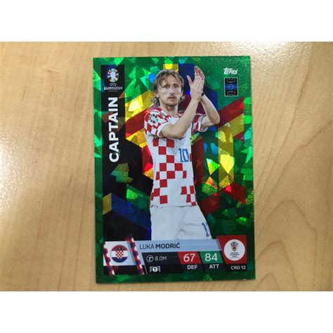 Topps Euro Match Attax Emerald Card Captain Cro Luka Modric