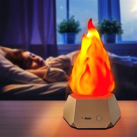 Amazon LED Fake Fire Flame Light 3D Flickering Fire Flame