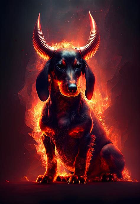 Dachshunds From Hell 17 By Betty Bentlay Digital Art By Ava