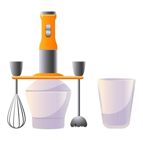 Premium Vector Electric Mixer Icon Cartoon Vector Food Processor