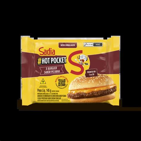 Hot Pocket Sadia X Picanha Congelado 145g Caixa C 18