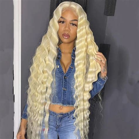 Honey Blonde X Lace Closure Wig Loose Deep Wave Virgin Human Hair
