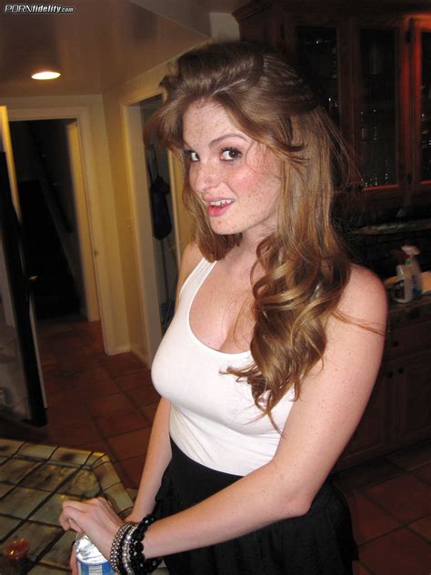 Freckled Ginger Faye Reagan Gets Undressed To Show Her Nice Medium Tits CoedCherry