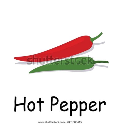 Hot Pepper Illustration Flat Vector Vegetables Stock Vector Royalty Free 2381583415 Shutterstock