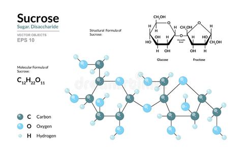 Massa Molar Da Sacarose - Sacarose. Açúcar De Cana. Dissacarídeo. Fórmula Química Estrutural E ...