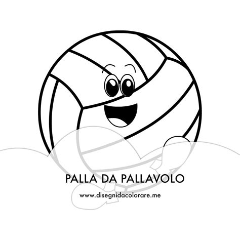palla da pallavolo disegni da colorare