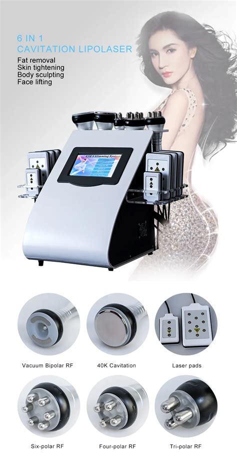 6 In 1 Kim 8 Slimming System 40k Cavitation Machine Lipo Laser Weight