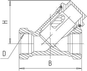 Фильтр сетчатый латунный муфтовый Ду 20 (id 97091907)