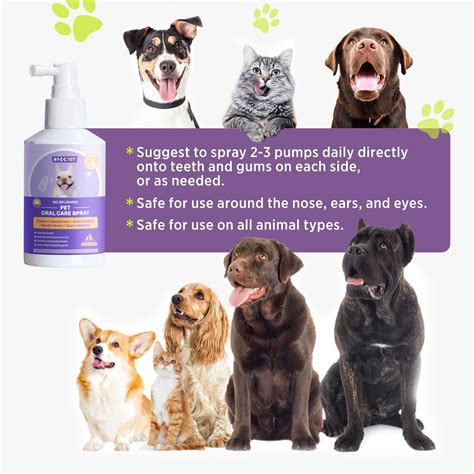 HICC GROOM! Oral Care Spray For Dogs And Cats, Anti Inflammatory Breath