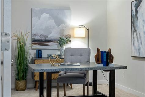 home office interior design  house  stock photo
