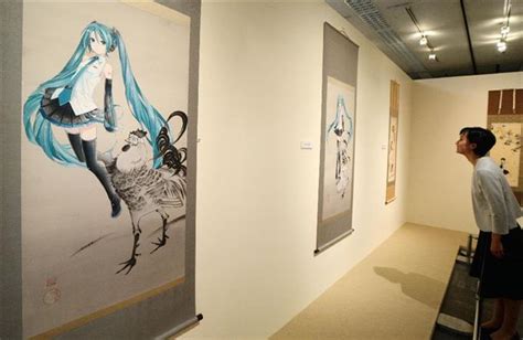 若冲作品に初音ミクが登場 京都、コラボ展覧会 読んで見フォト 産経フォト