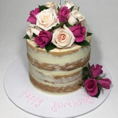 Naked Floral Cake In Lucknow 1 Kg CakeStudio