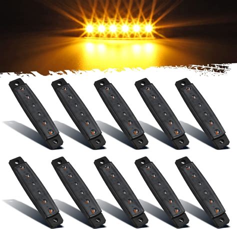 Amazon Partsam Pcs Thin Amber Led Side Marker Clearance