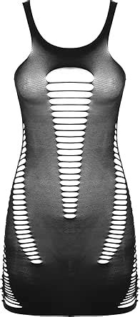 Amazon YiZYiF Women S Sexy Lingerie Fishnet Dress Mesh Badydoll