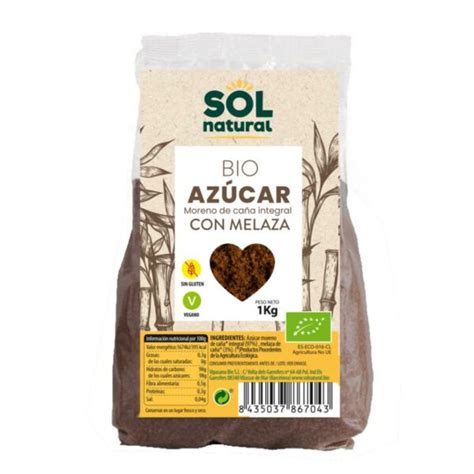 Az Car Moreno De Ca A Integral Con Melaza Bio Kg Sol Natural Bio