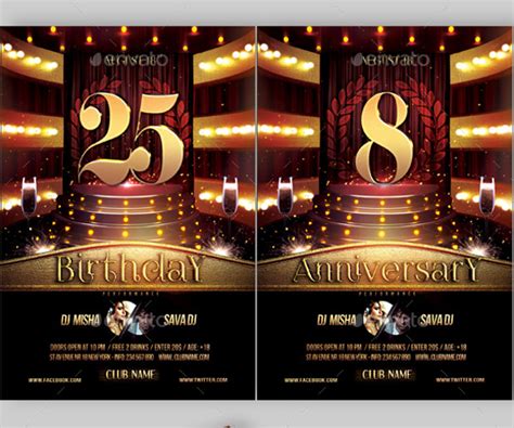 Free Elegant Anniversary Flyer Templates In Psd Ai Indesign