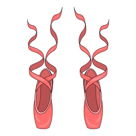 Easy Drawing Of Ballet Shoes At Don Tritt Blog