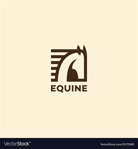 Equine logo Royalty Free Vector Image - VectorStock