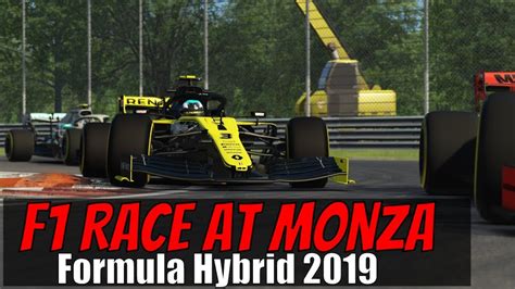 Formula Hybrid 2019 Vr F1 Race At Monza Assetto Corsa Youtube