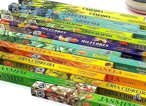 Kit Incenso Indiano Taj Vários Aromas - 15 Caixas com 8 varetas cada ...
