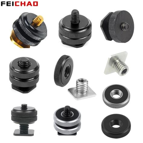 Ipml Tripod Mount Hot Shoe Adapter Inch Screw Single Nut Double Layer To Flash Adapter