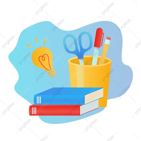 Stationery School Supplies Vector Hd Images School Supplies Stationery Pencil Book School