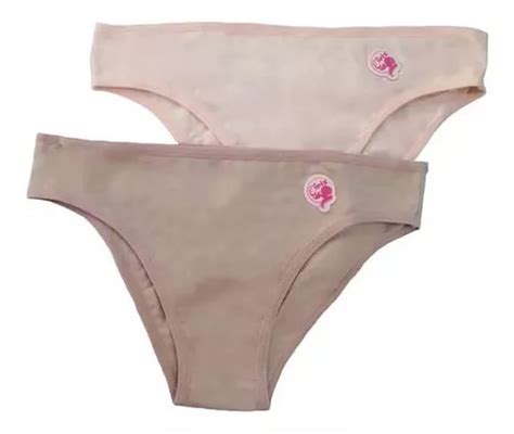 Kit 2 Calcinhas Teen Chocolate Nude Love Secret Parcelamento Sem Juros