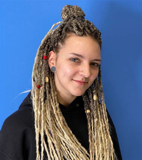 Dreadlocks Blonde Ombre Full Set DE SE Synthetic Dreads Etsy