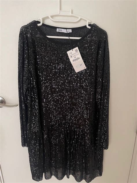 Zara Sequin Dress Womens Fashion Dresses And Sets Dresses On Carousell