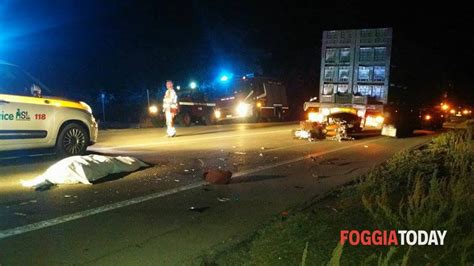 San Severo Incidente Stradale Sulla Statale Morto Domenico Carretta