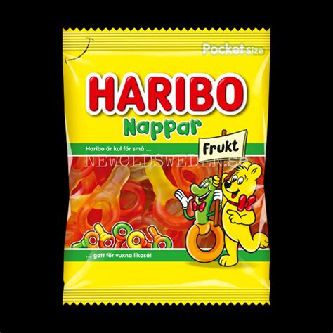 Haribo Nappar Frukt 80g Bäst Före 2024 11 30