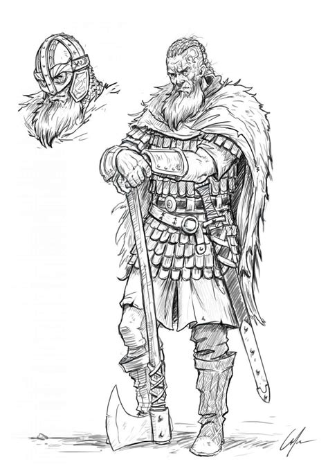 How To Draw A Viking Easy To Follow Step By Step Tutorial Viking