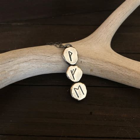 Rune Necklace Viking Jewelry Rune Pendant Rune Charm - Etsy