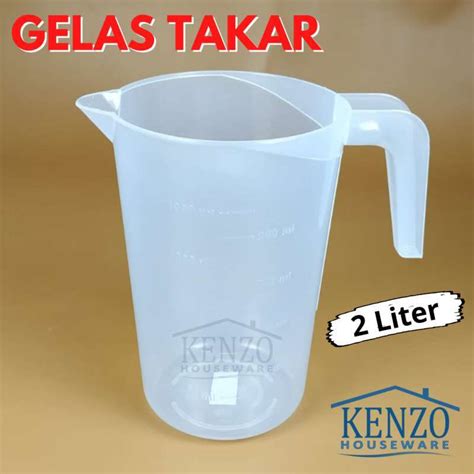 Jual Gelas Takar Takaran Ukur Besar Jumbo Plastik Ml Liter L