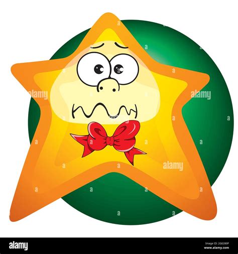 Happy Cartoon Star Smiling Yellow Star Cartoon Emoji Face Character A