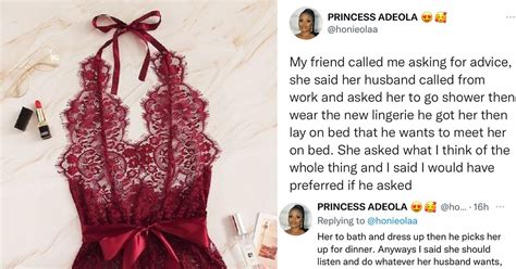 Wife Calls Her Friend To Seek Advice After Her Husband Told Her To Wear A Lingerie And Lay On