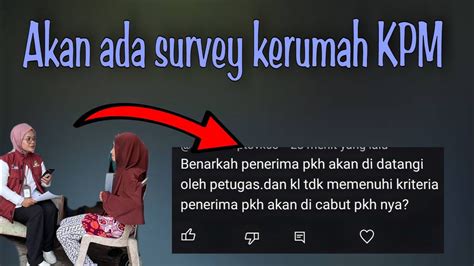 Siap Siap Rumah Kpm Penerima Bansos Akan Di Survey Youtube