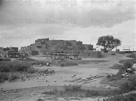 Taos Pueblo New Mexico Between And Creator Arnold