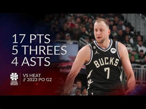 Joe Ingles 17 Pts 5 Threes 4 Asts Vs Heat 2023 PO G2 YouTube