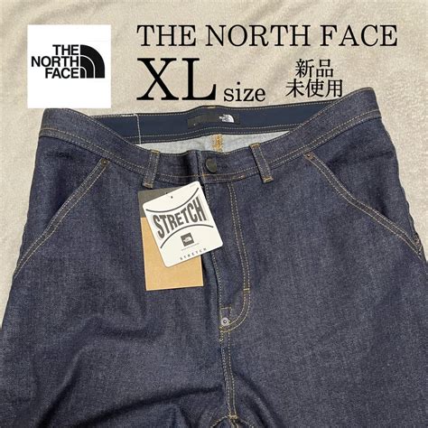 【未使用】格安送料）新品 ノースフェイス Xl Size 定価15400円 デニム インディゴ The North Face ストレッチ